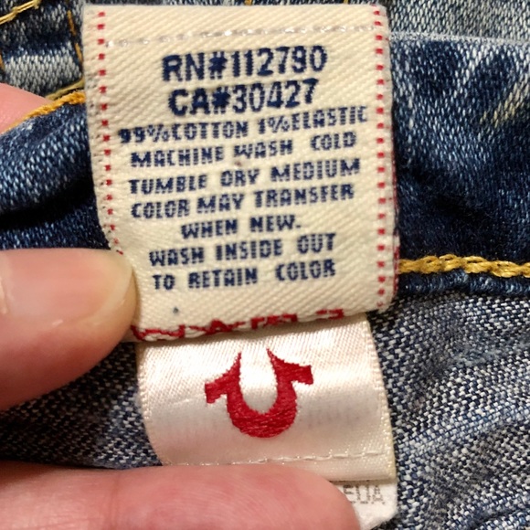 True Religion Joey Twisted Flare Denim Jeans - 31 - Picture 13 of 16